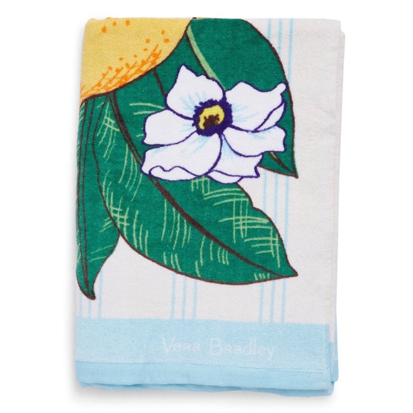 NEW Vera Bradley Beach Towel - Lemon Grove - Picture 2 of 4